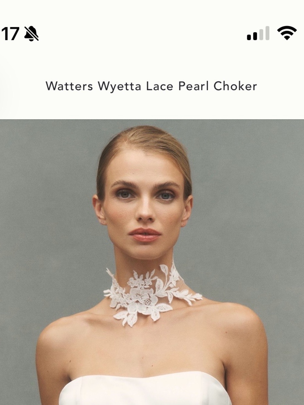 Anthropologie Lace Bridal Choker
